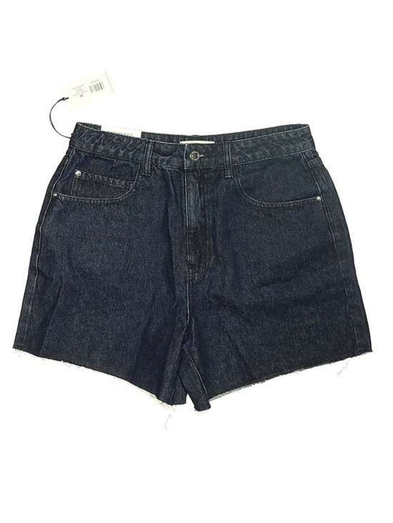 WeWoreWhat Pants - WeWoreWhat High Rise A-Line Denim Shorts Dark Wash Frayed Hem Size 29 NWT